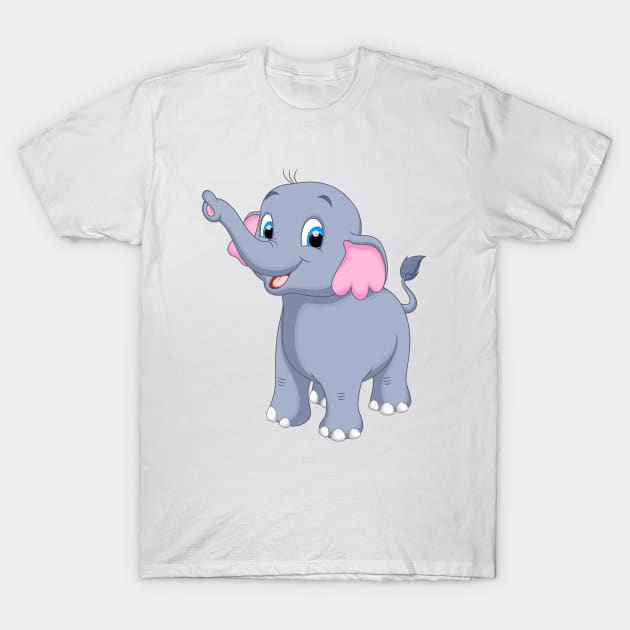 Cute Baby Elephant T-Shirt by dcohea